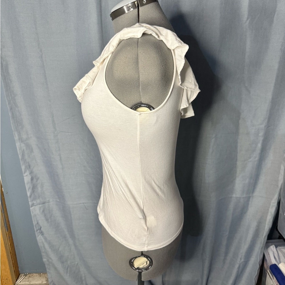 Lilly Pulitzer White Ruffle Tank Top - Picture 2 of 4